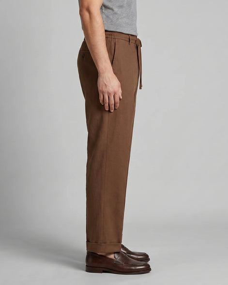 Men's Tapered Trousers Drawstring Waist Buttoned Cuffs – Valedrian — view 17