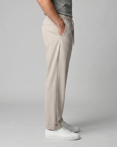Men's Tapered Trousers Drawstring Waist Buttoned Cuffs – Valedrian — view 7