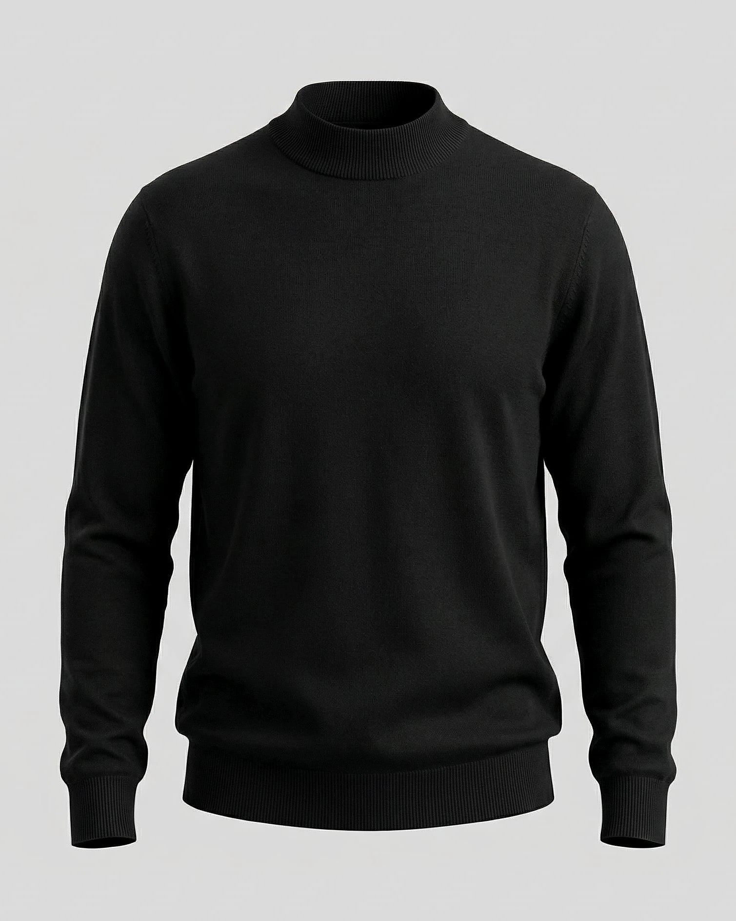 Men's Turtleneck Roll Neck Sweater Brown Navy Sizes S–XL – Valedrian — view 10