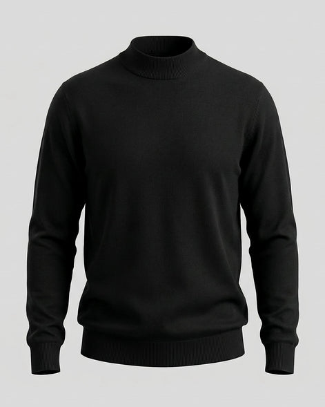 Men's Turtleneck Roll Neck Sweater Brown Navy Sizes S–XL – Valedrian — view 10