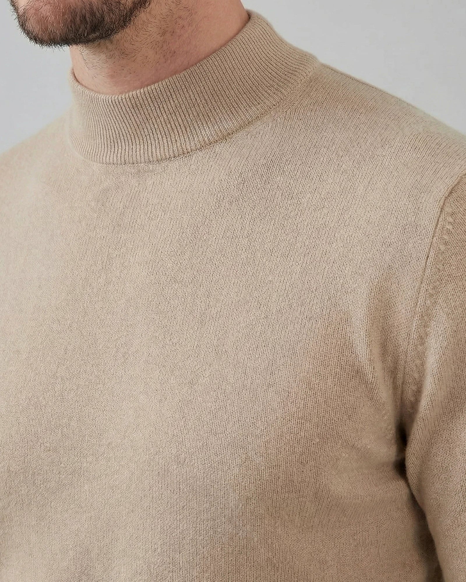 Men's Turtleneck Roll Neck Sweater Brown Navy Sizes S–XL – Valedrian — view 14