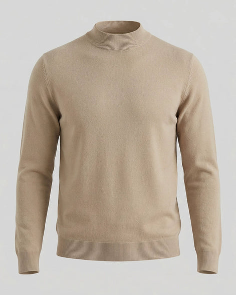 Men's Turtleneck Roll Neck Sweater Brown Navy Sizes S–XL – Valedrian — view 15