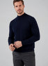 Men's Turtleneck Roll Neck Sweater Brown Navy Sizes S–XL – Valedrian