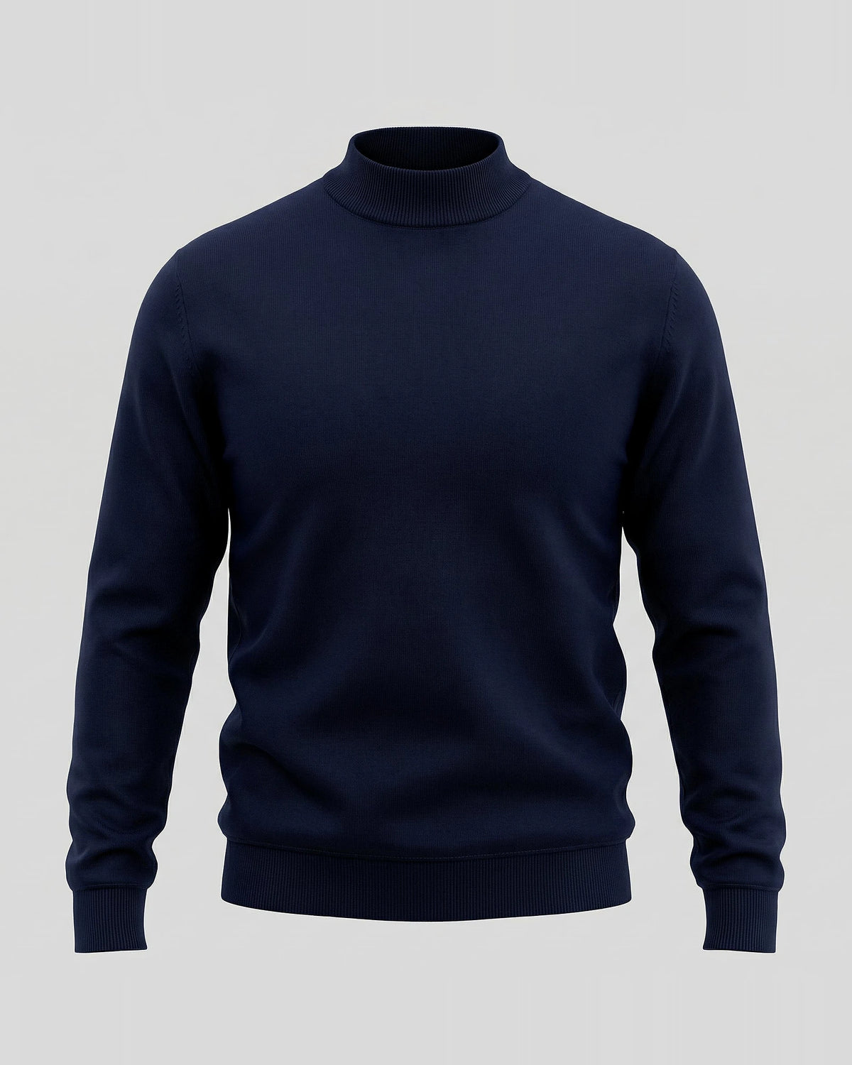 Men's Turtleneck Roll Neck Sweater Brown Navy Sizes S–XL – Valedrian — view 5