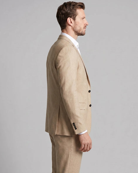 Men's Two Piece Suit Set Navy & Grey Slim Fit Blazer Trousers - Valedrian — view 10