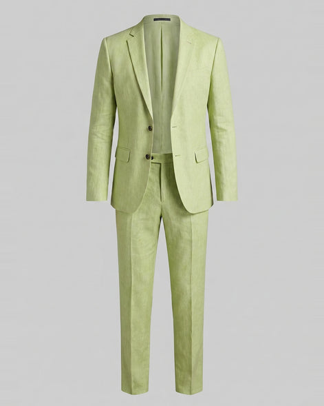 Men's Two Piece Suit Set Navy & Grey Slim Fit Blazer Trousers - Valedrian — view 20