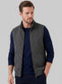 Men's Utility Zip Vest Stand-Up Collar Deep Pockets Khaki Brown - Valedrian