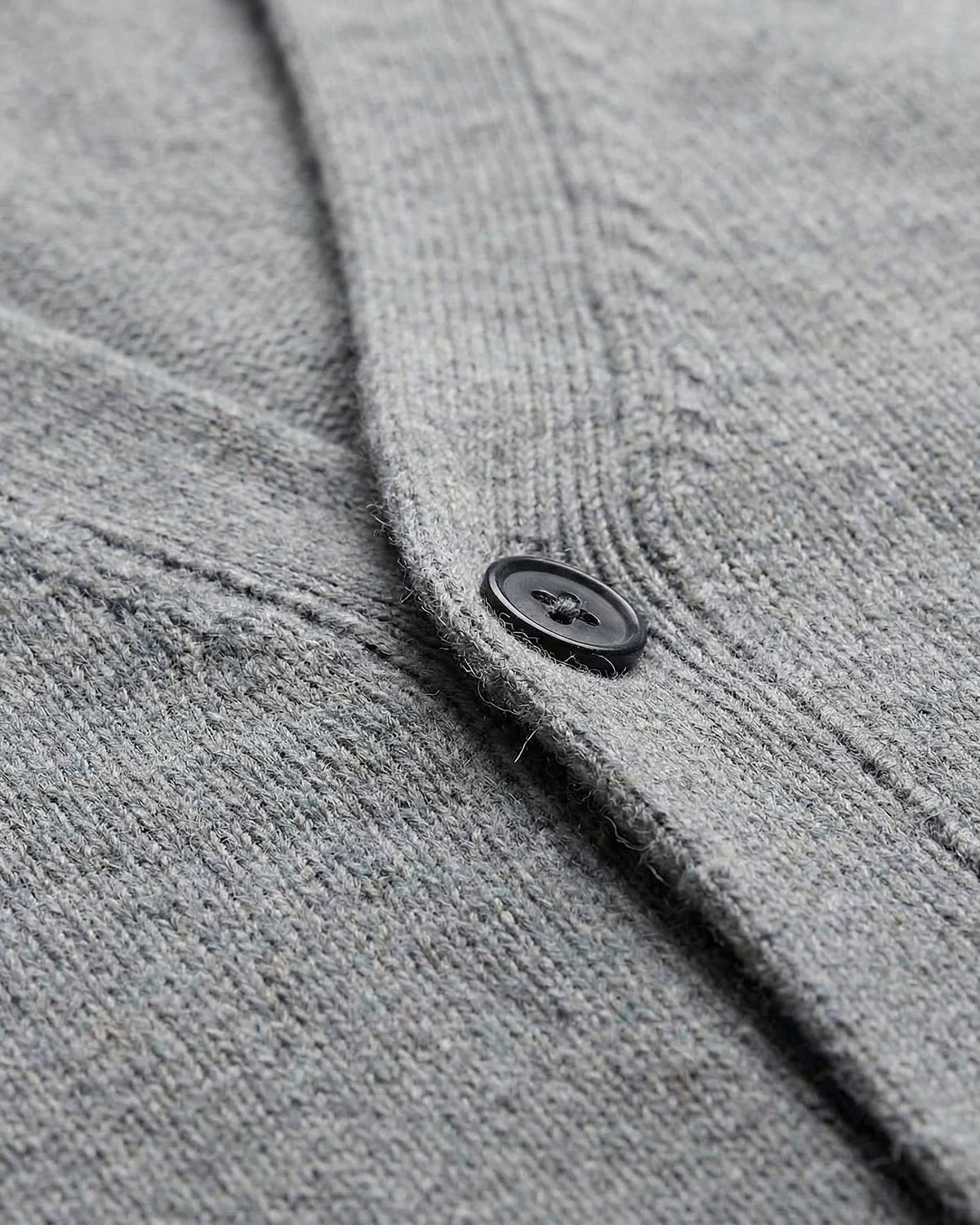 Men's V-Neck Button-Up Cardigan Grey Black Sizes M–3XL – Valedrian — view 3