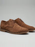 Men's Wedge Heel Boots Brown Cow Suede Low Shaft Sizes 6–13 - Valedrian