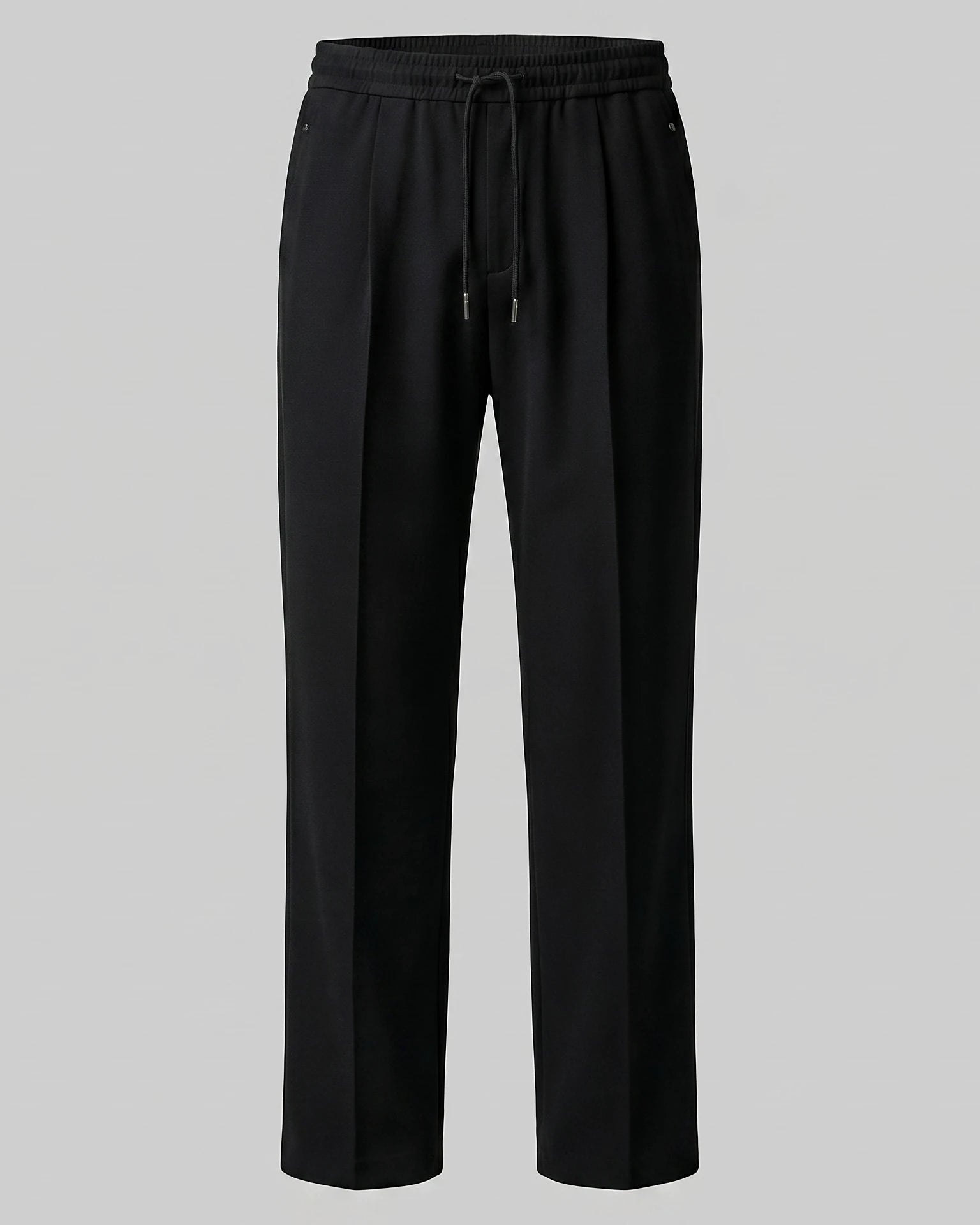 Men's Wide Leg Drawstring Trousers – 65% Nylon, Brown & Beige – Valedrian — view 10