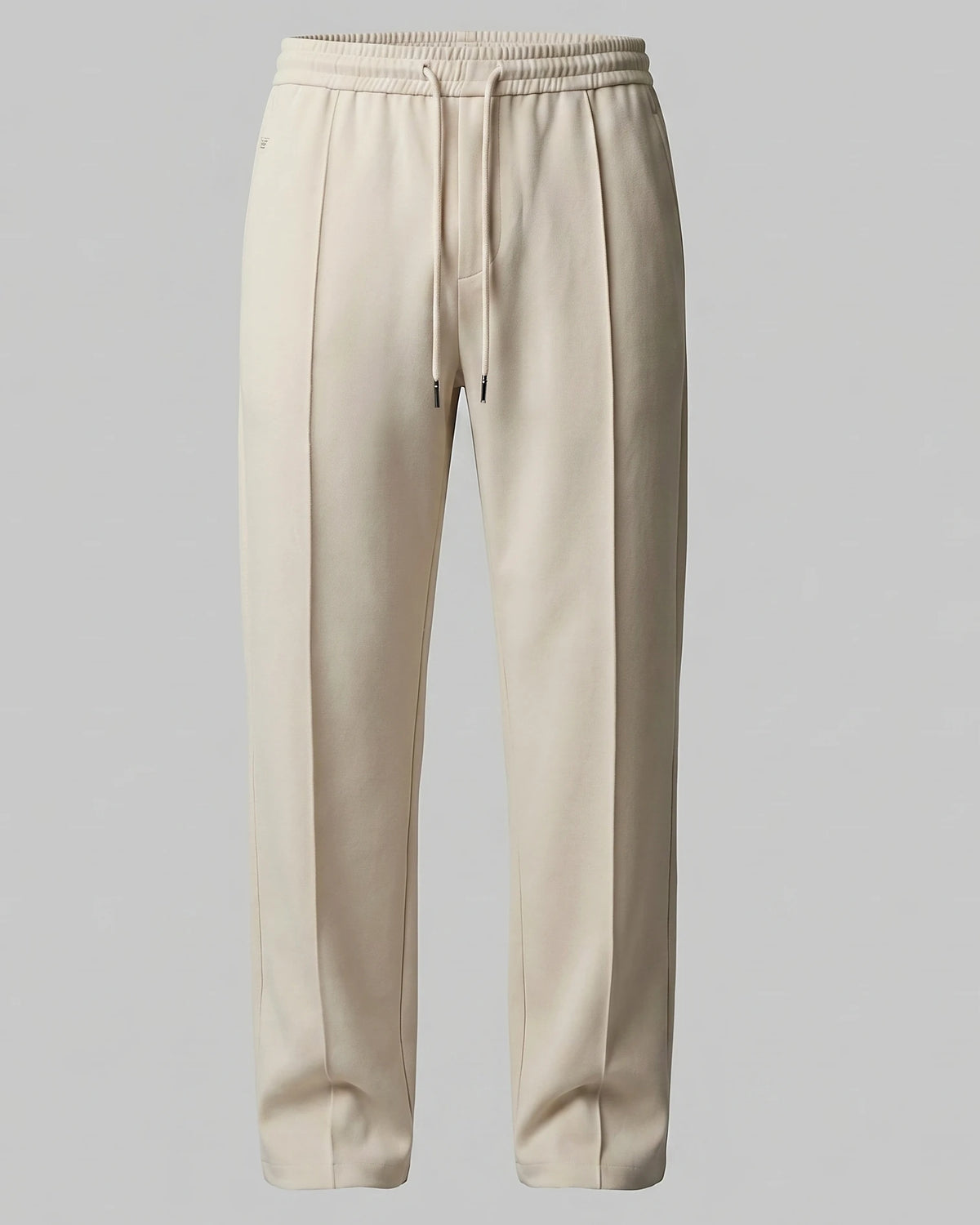 Men's Wide Leg Drawstring Trousers – 65% Nylon, Brown & Beige – Valedrian — view 15