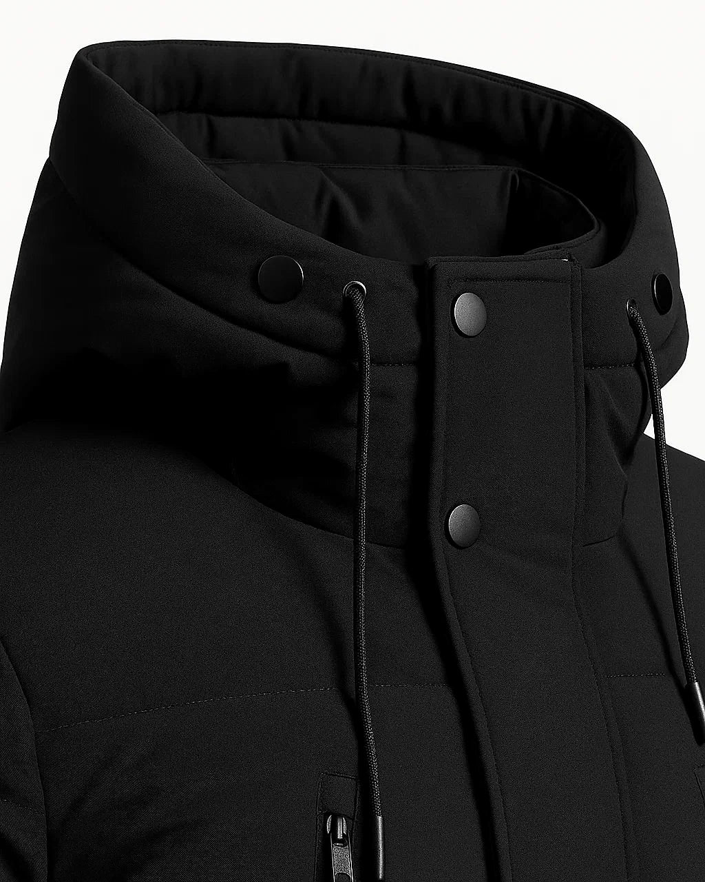 Winter Hooded Puffer Coat | Insulated Longline Design — view 3