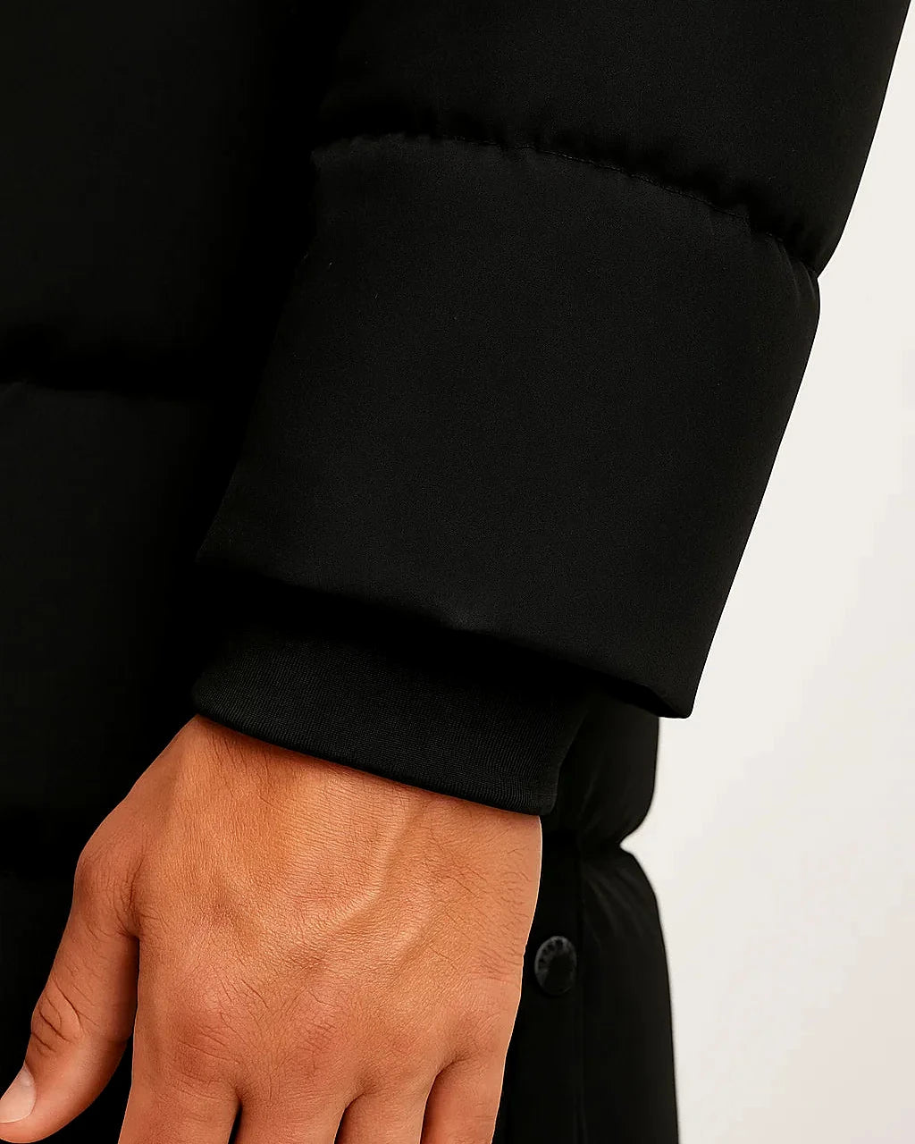 Winter Hooded Puffer Coat | Insulated Longline Design — view 4