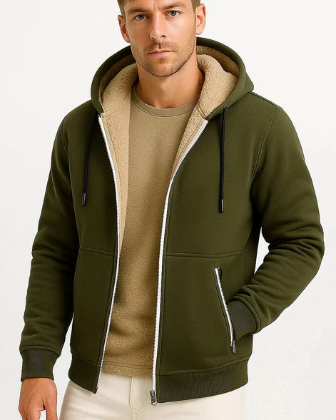 Men’s Zip-Up Fleece Hoodie | Soft Lined | Everyday Comfort — view 3