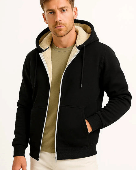 Men’s Zip-Up Fleece Hoodie | Soft Lined | Everyday Comfort — view 4