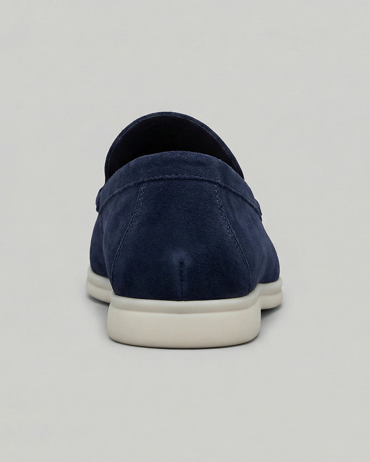 Suede Loafers Men Beige PU Penny Strap Slip-On Moccasin | Valedrian — view 13