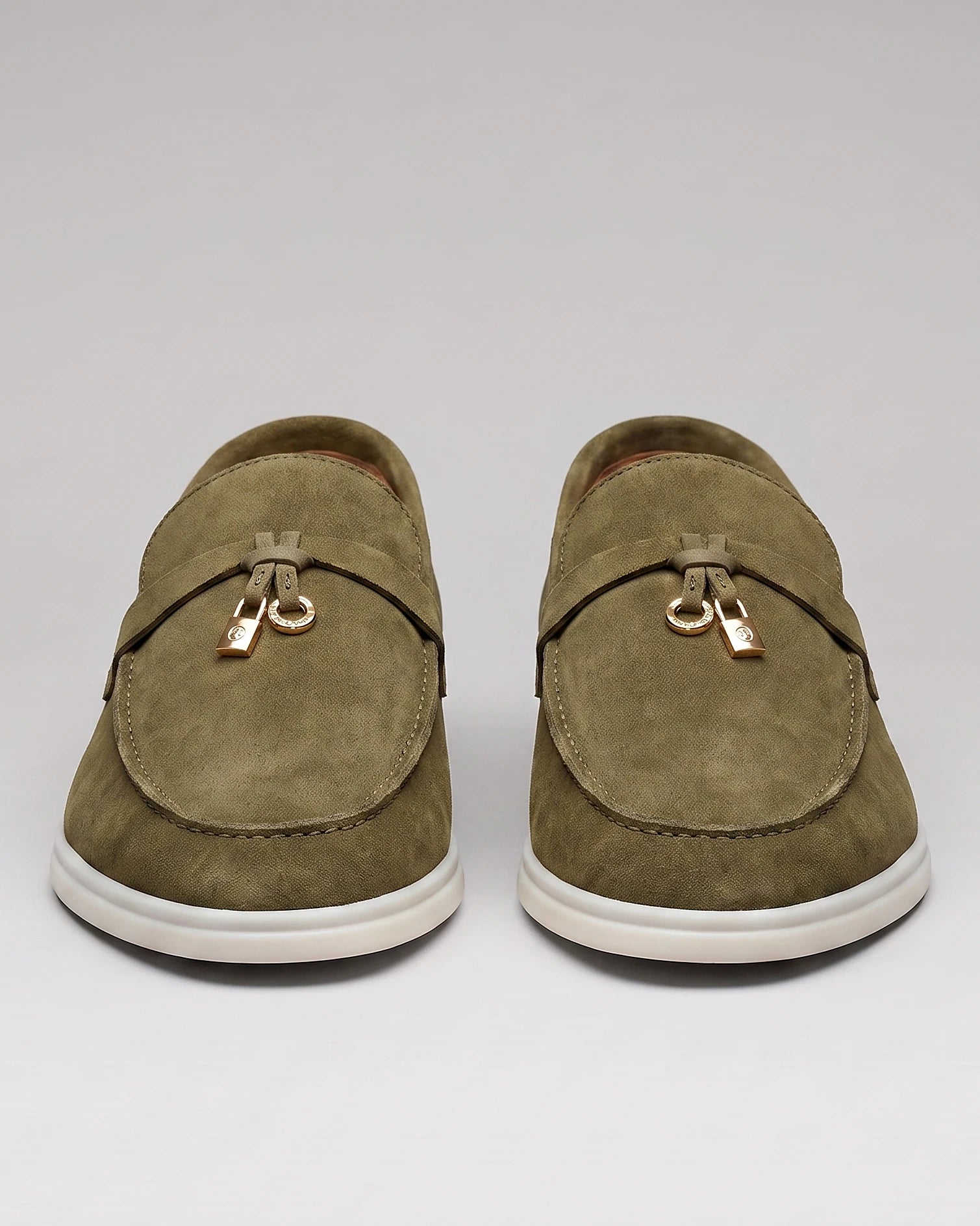 Suede Loafers Men Cowhide Tassel Slip-On, Sky Blue - Valedrian — view 19