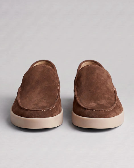 Suede Loafers Men Sheep Suede Slip-On Moc-Toe Sand - Valedrian — view 14