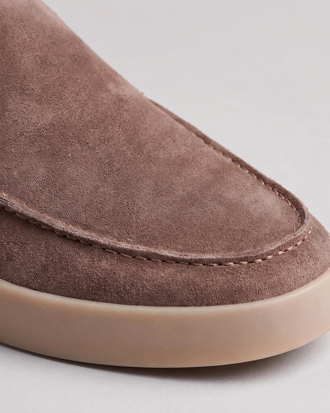 Suede Loafers Men Sheep Suede Slip-On Moc-Toe Sand - Valedrian — view 23