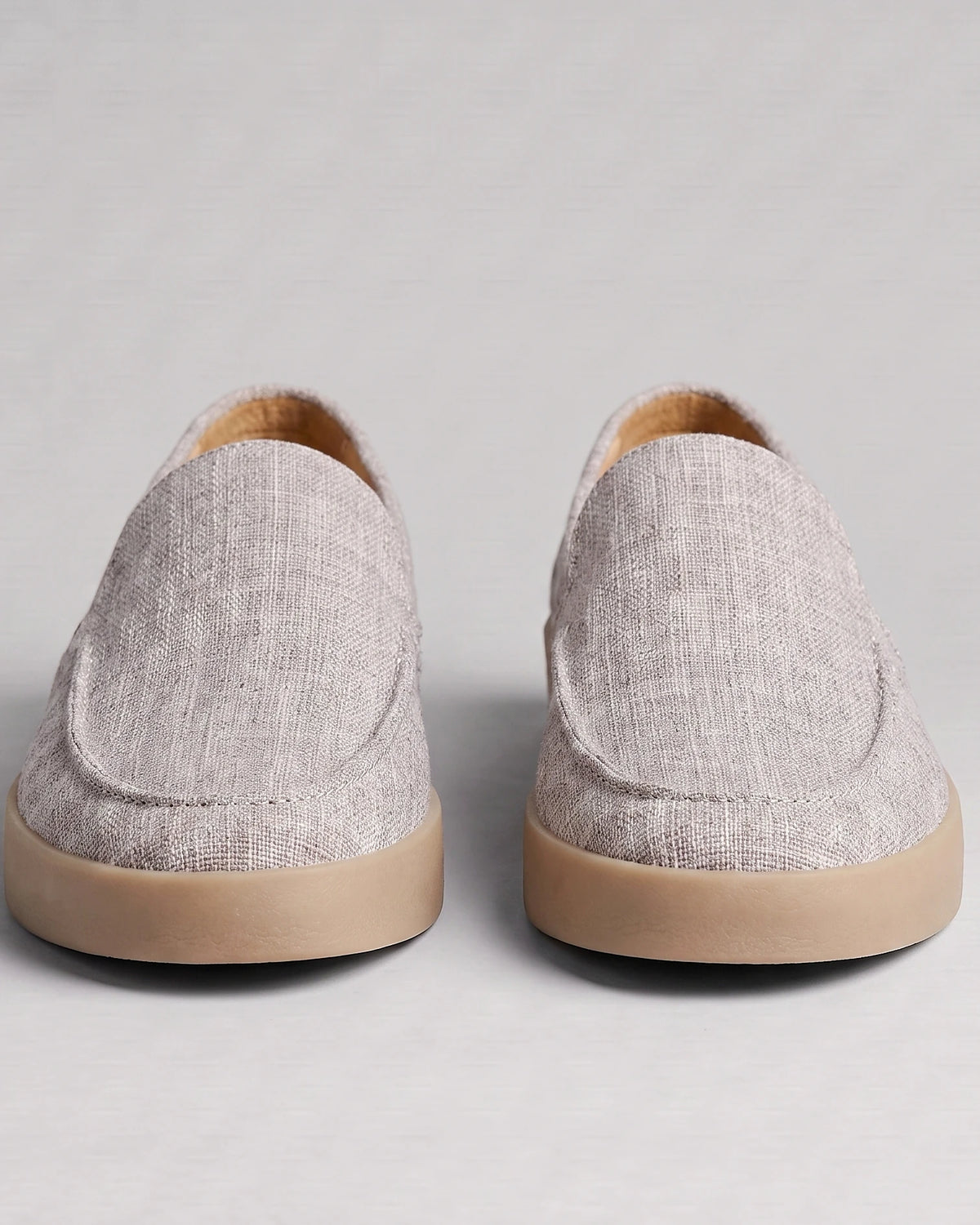 Suede Loafers Men Sheep Suede Slip-On Moc-Toe Sand - Valedrian — view 26