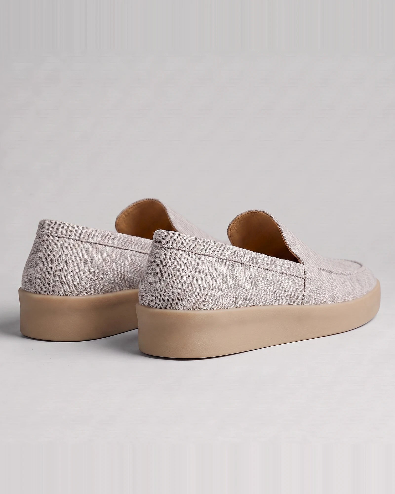 Suede Loafers Men Sheep Suede Slip-On Moc-Toe Sand - Valedrian — view 27