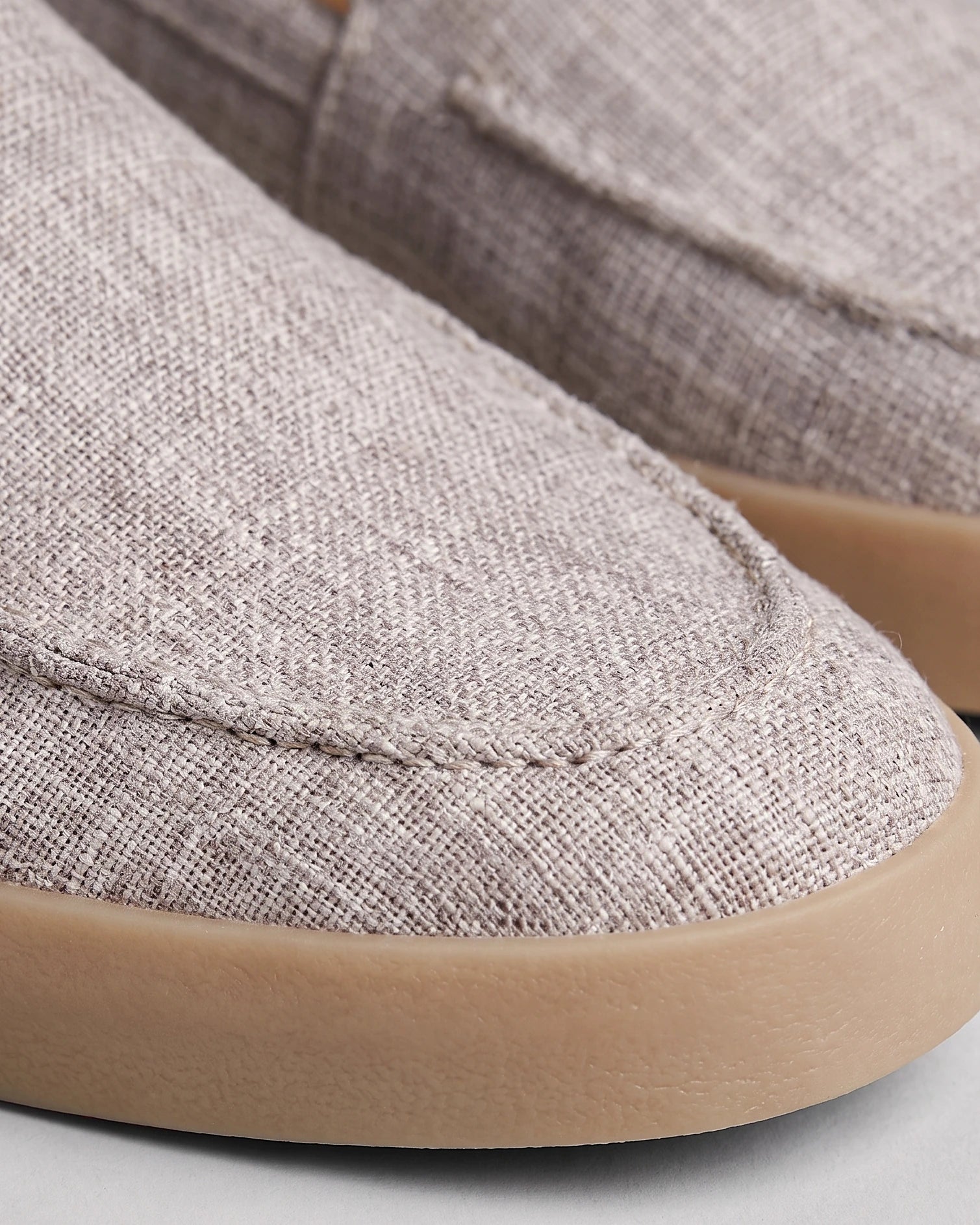 Suede Loafers Men Sheep Suede Slip-On Moc-Toe Sand - Valedrian — view 29