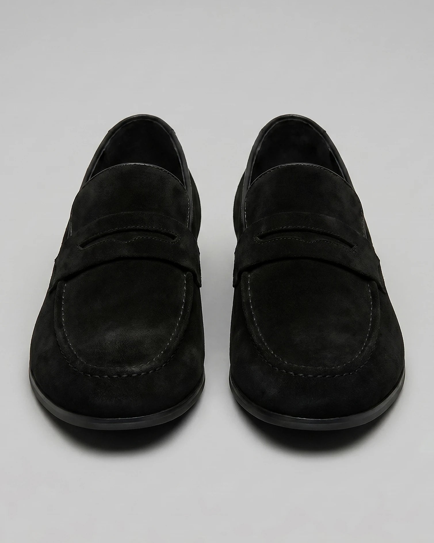 Suede Loafers Men Tan Penny Loafers PU Suede-Effect - Valedrian — view 18