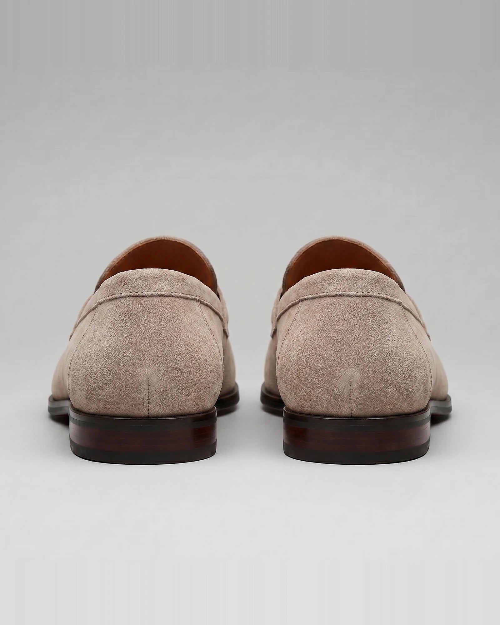 Suede Loafers Men Tan Penny Loafers PU Suede-Effect - Valedrian — view 28
