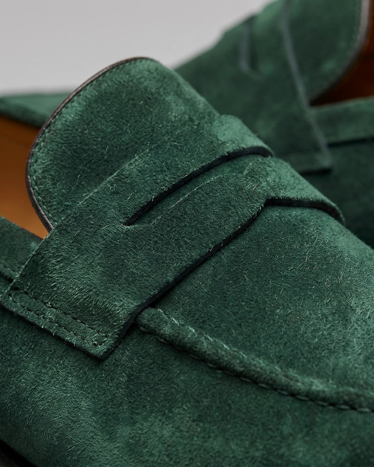 Suede Loafers Men Tan Penny Loafers PU Suede-Effect - Valedrian — view 41