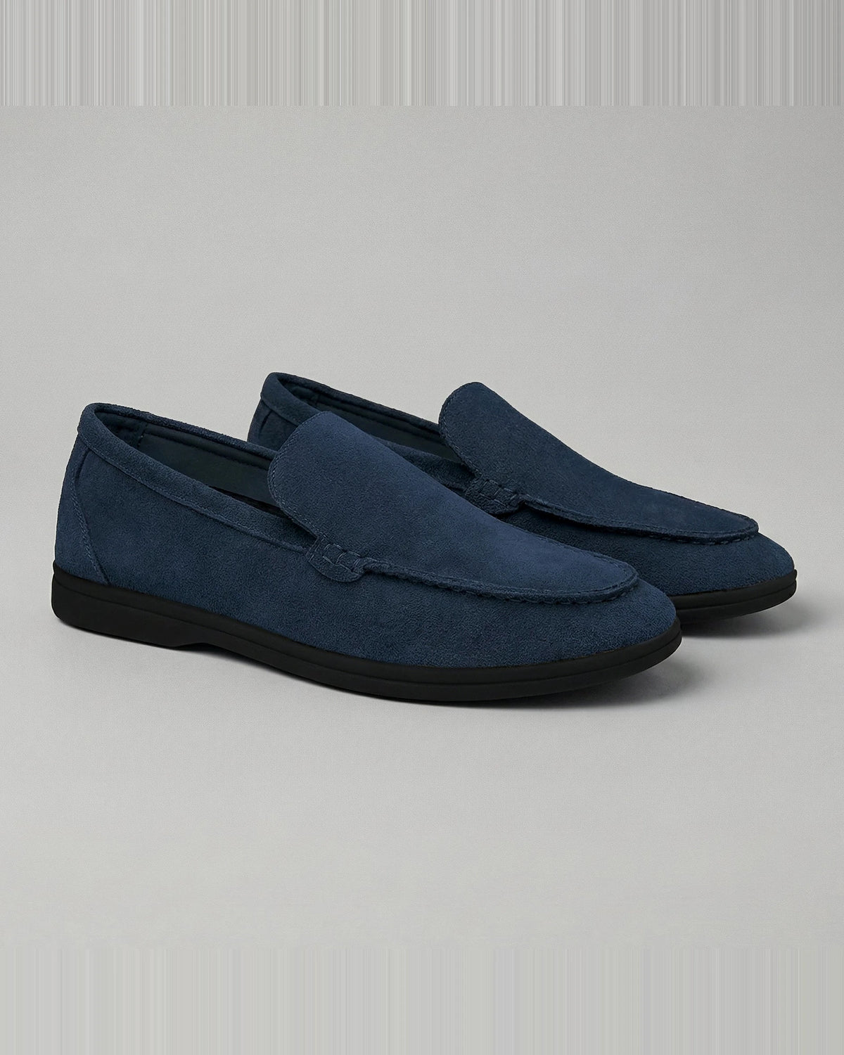 Suede Loafers Men's Slip-On in Olive with Cushioned Insole - Valedrian — view 10