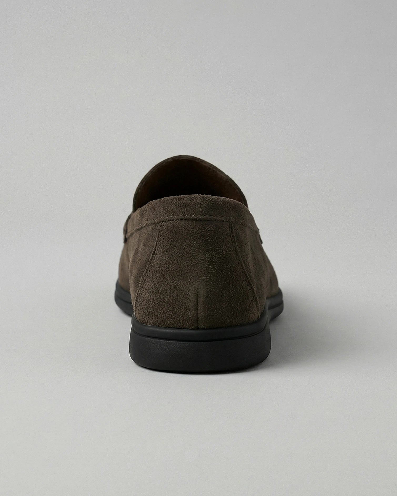 Suede Loafers Men's Slip-On in Olive with Cushioned Insole - Valedrian — view 3