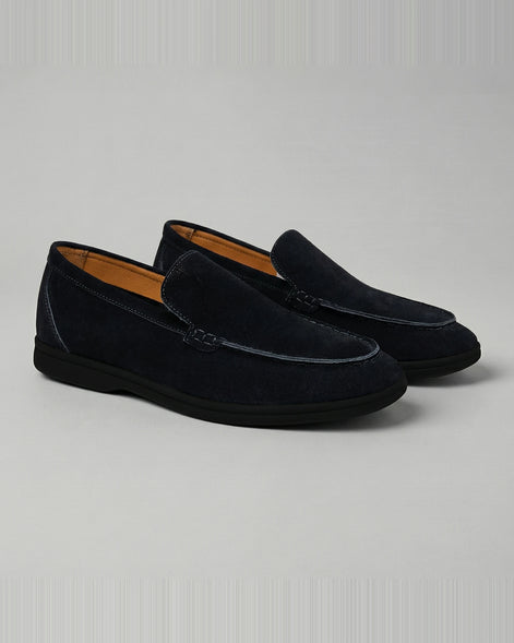 Suede Loafers Men's Slip-On in Olive with Cushioned Insole - Valedrian — view 5