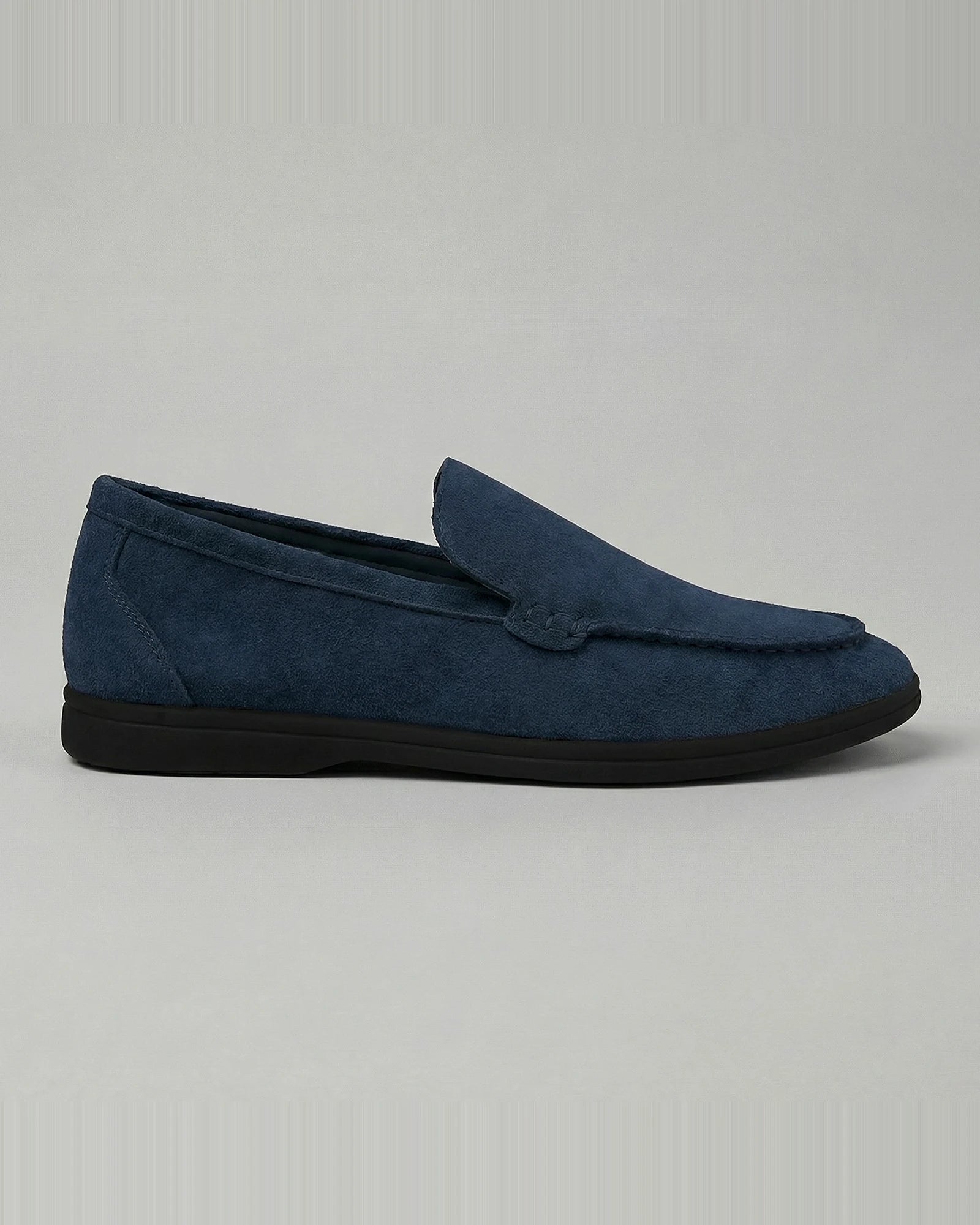 Suede Loafers Men's Slip-On in Olive with Cushioned Insole - Valedrian — view 9