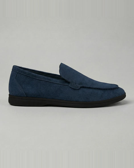 Suede Loafers Men's Slip-On in Olive with Cushioned Insole - Valedrian — view 9