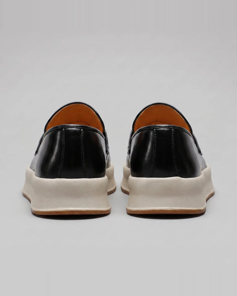 Tassel Platform Loafers Men Black Brown PU Chunky Sole - Valedrian — view 3
