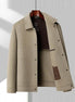 Wool Blend Jacket | Broadcloth Outer | Turn-Down Collar