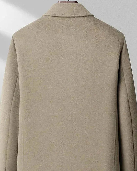 Wool Blend Jacket | Broadcloth Outer | Turn-Down Collar — view 2