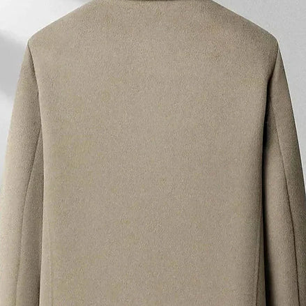 Wool Blend Jacket | Broadcloth Outer | Turn-Down Collar — view 2