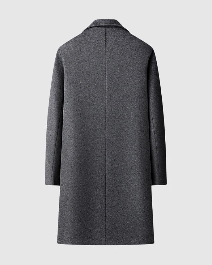 Wool Overcoat | Slim Fit Single-Breasted | Suit Collar — view 2