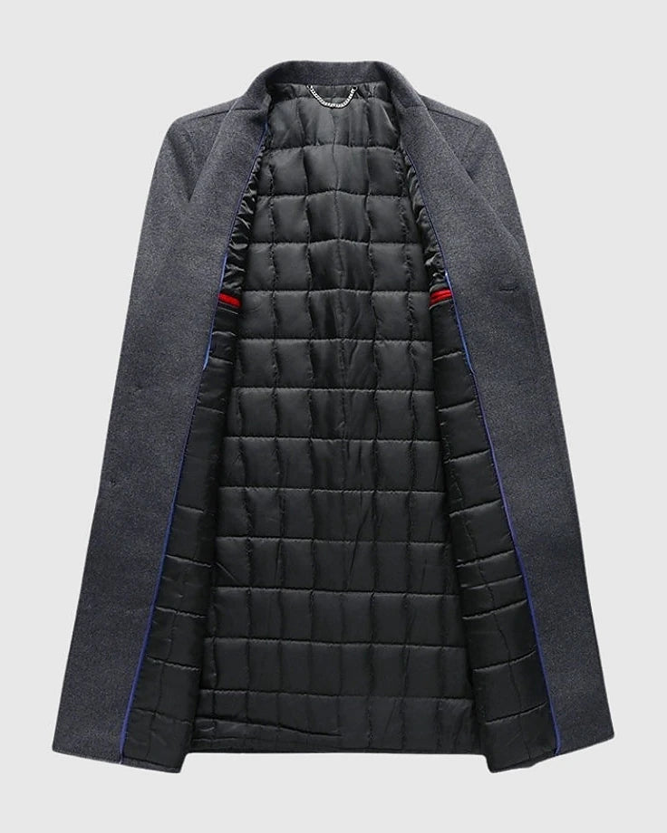 Wool Overcoat | Slim Fit Single-Breasted | Suit Collar — view 3