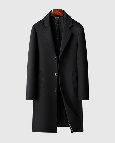 Wool Overcoat | Slim Fit Single-Breasted | Suit Collar — view 4